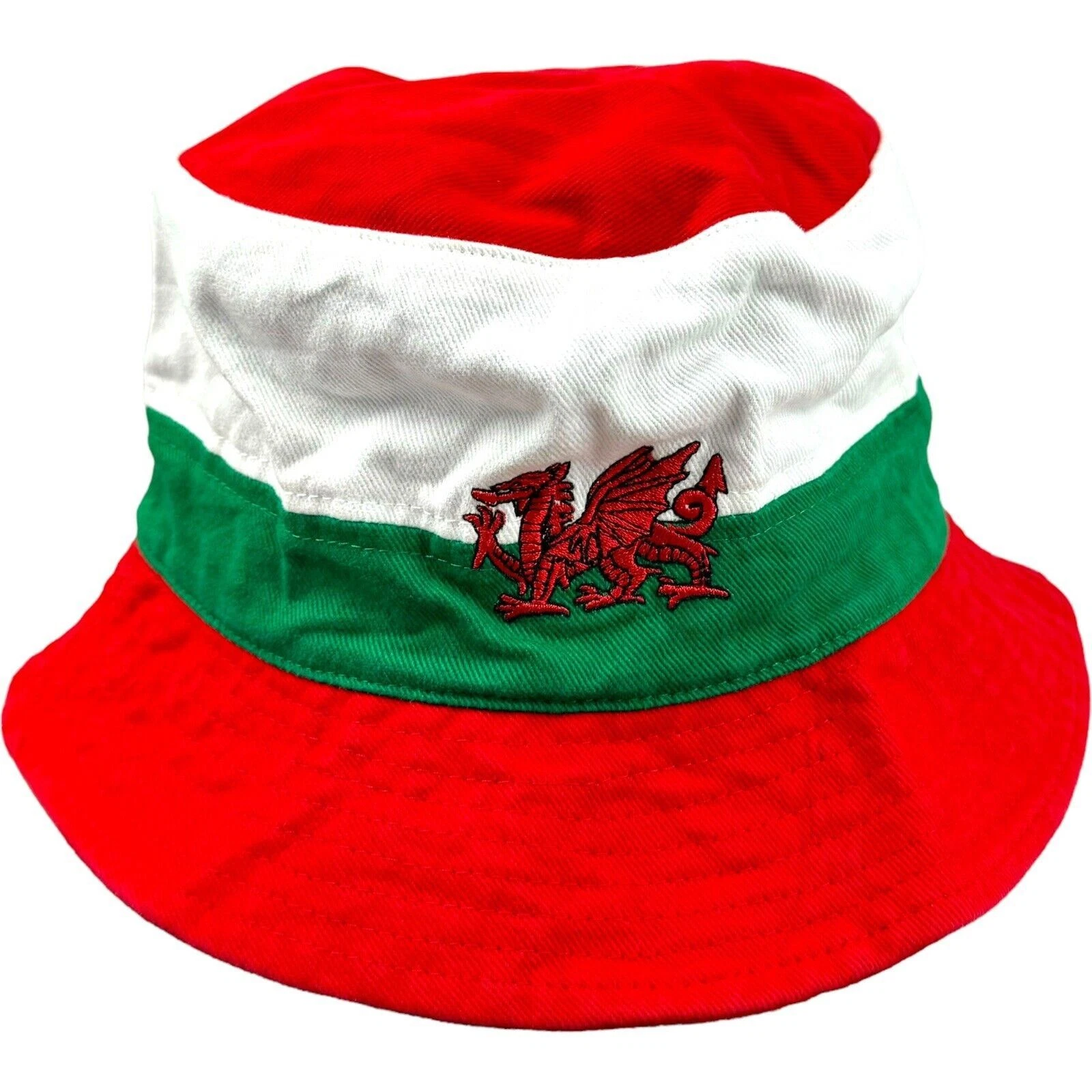 Bucket Hat Wales Red Summer UK Festival Hat Indie Rock N Roll Y2k Bucket Hat