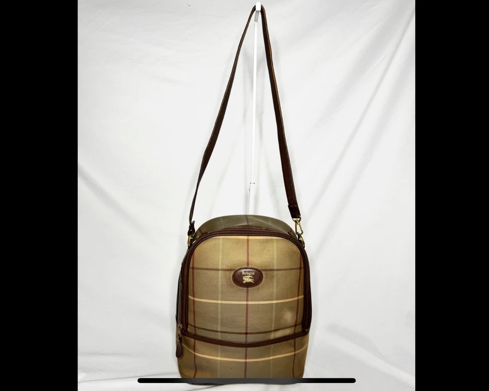 Bolsa de zapatos de golf Burberrys Nova Check vintage, ¡RARA! Foto 2 de 4