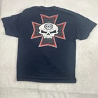 VTG AAA Maui Built Choppers Skull Hawaii Short Sleeve Graphic Shirt Men's XL