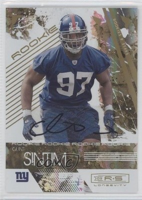 2009 Donruss Rookies & Stars Longevity Signatures /100 Clint Sintim Auto RC 1n0