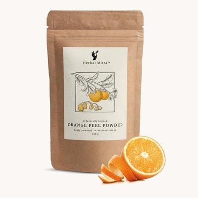 Herbal Mitra Orange Peel Powder For Glowing And Hydrates Skin 100g