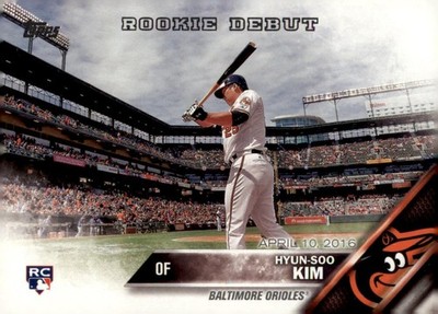 2016 Topps Update #US25 Hyun-Soo Kim RC Baltimore Orioles