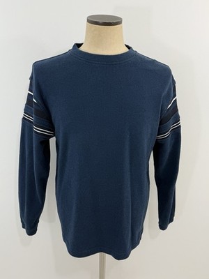 VTG 90s Y2K Extreme Gear Men's Sweater Striped Blue Skater Surfer Grunge M