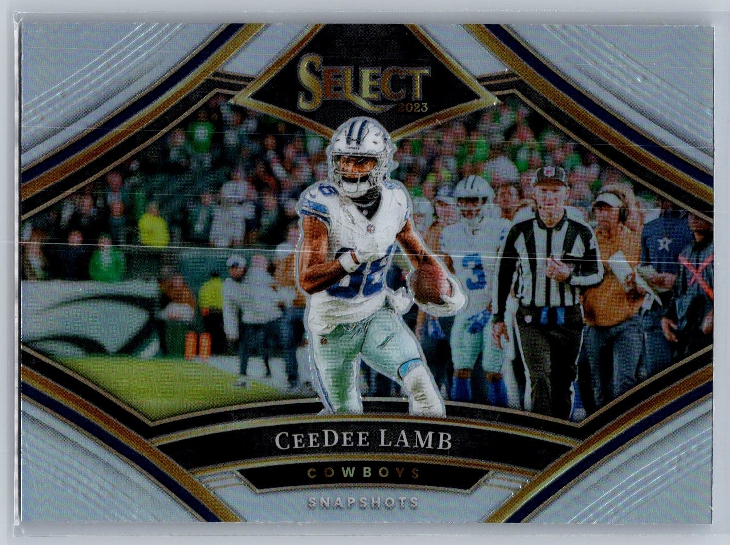 2023 panini select football ceedee lamb snapshots silver prizm #SS-CL