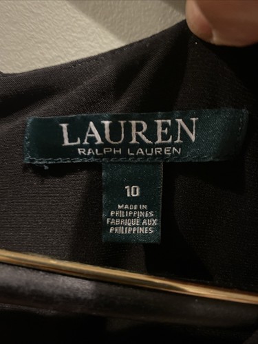 Lauren Ralph Lauren Size 10 Black Dress New With Tags - Picture 2 of 6