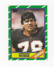 1986 TOPPS ANTHONY MUNOZ #261 CINCINNATI BENGALS