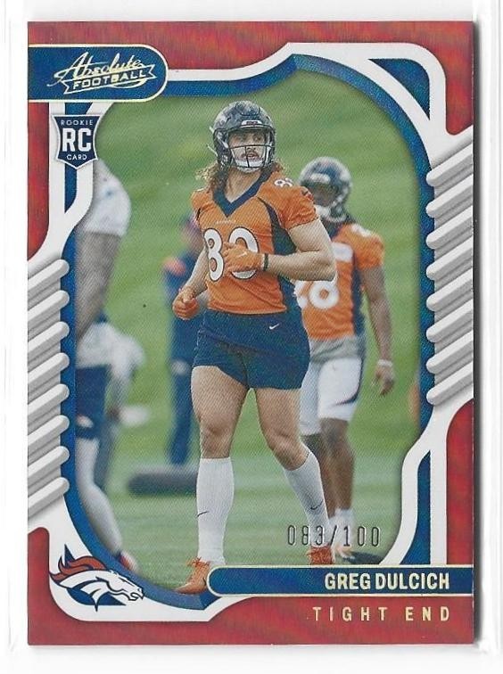 Greg Dulcich Panini Absolute #163 Red Spectrum