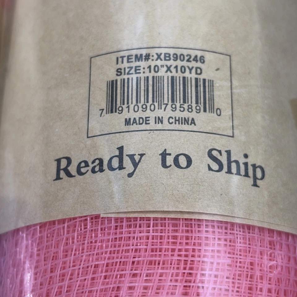 6 Rolls Deco Poly Mesh Foil Iridescent Metallic Mix 10" X 10 Yds New Blue Pink - Image 4 of 4