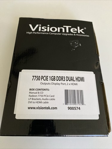 VisionTek Radeon 7750 SFF 1GB DDR3 3M (2x HDMI, miniDP) Graphics Card - 900574
