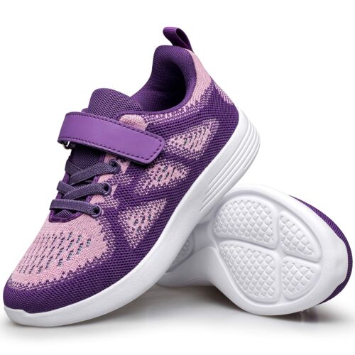 YHOON Unisex Child Shoes School Closure Non-Slip Running Sneakers for Kids