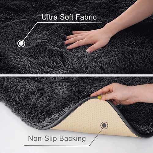 Large Shaggy Rugs Anti Slip Soft Fluffy Rug Living Room Thick Carpet Bedroom Mat - Picture 66 of 87
