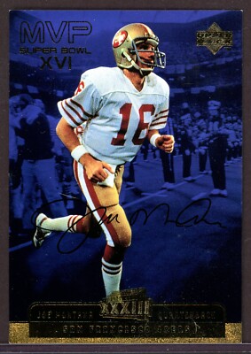 Joe Montana 1999 Upper Deck MVP Prosign auto autograph ジョー
