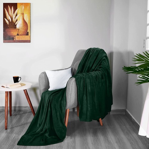 Fleece Blanket 300GSM Luxury Bed Blanket Anti-Static Fuzzy Soft Utopia Bedding - Picture 72 of 170