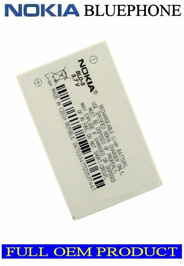 GENUINE BATTERY NOKIA 2100 3200 3300 6510 6610 7210 7250 8210 8850 8910  BLD-3