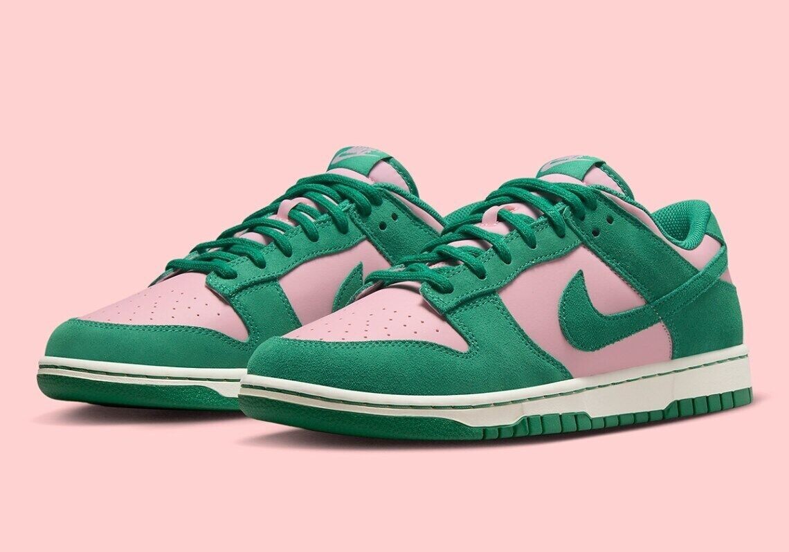 NEW Nike Dunk Low Retro SE Med Soft Pink/Malachite Sail FZ0549600