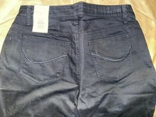 NWT Lee Indigo Riders, Black Size: 8 Ave Waist 30" Inseam 20"  3"cuff, Zipper f