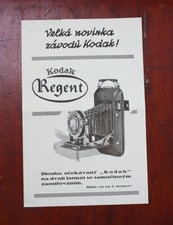 KODAK REGENT SALES SHEET, IN CZECH/cks/208601