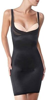 JANIRA KOMBI-KLEID SLIP SLIM Modell ESBELTA Farbe SCHWARZ Größe M/L/XL