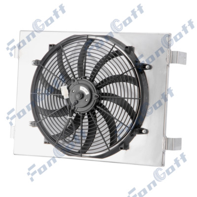 Aluminum Shroud & 16in. Fan Fits 1955-1957 Chevy Bel-Air Nomad V8 1956
