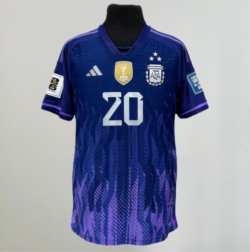 ARGENTINA MATCH SHIRT QUALIFIERS WORLD CUP 2026 MAC ALLISTER PERU