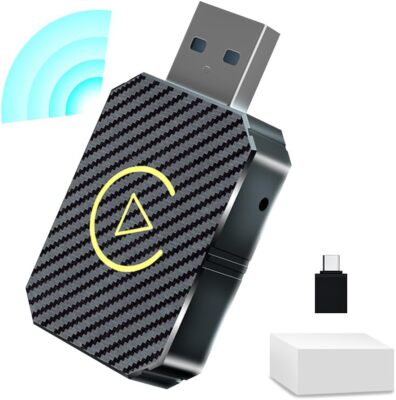 2 in 1 Wireless Carplay Adapter Android Auto Adapter USB Auto Dongle Connect Box