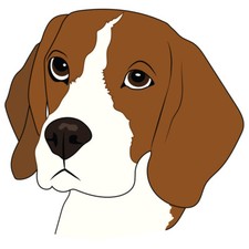 Beagle Dog Decal Dog Lover Decor Vinyl Sticker
