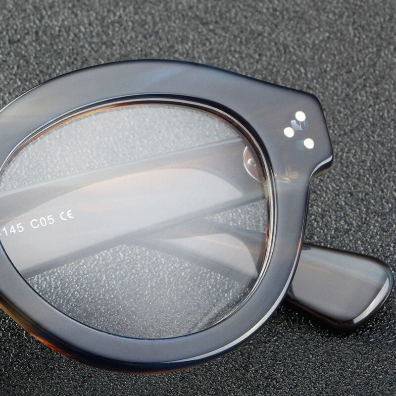 Винтажные очки ручной работы толстые ацетатные оправы для очков ретро мужские женские - Изображение 3 из 4