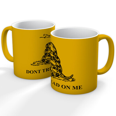 GADSDEN FLAGGE DON'T TREAD ON ME KLAPPERSCHLANGE FLAGGE AMERIKA TASSE IN VERSCHIEDENEN FARBEN
