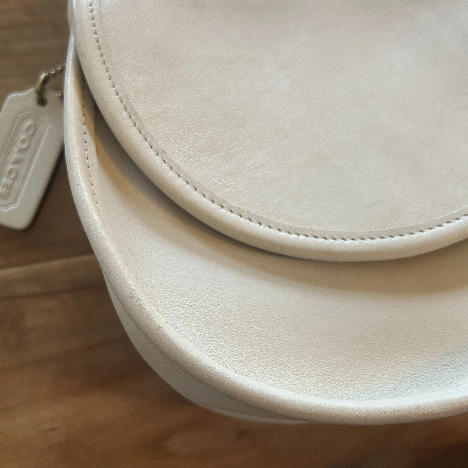 Coach Vintage Casey Bag Borsa a tracolla in pelle 9923 crema osso RARA