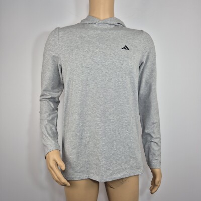 Adidas Men Axis Tech Hooded Training Long Sleeve Shirt Size S - Main Image