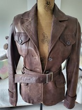 Aviatrix Womens Leather Jacket Size S/m