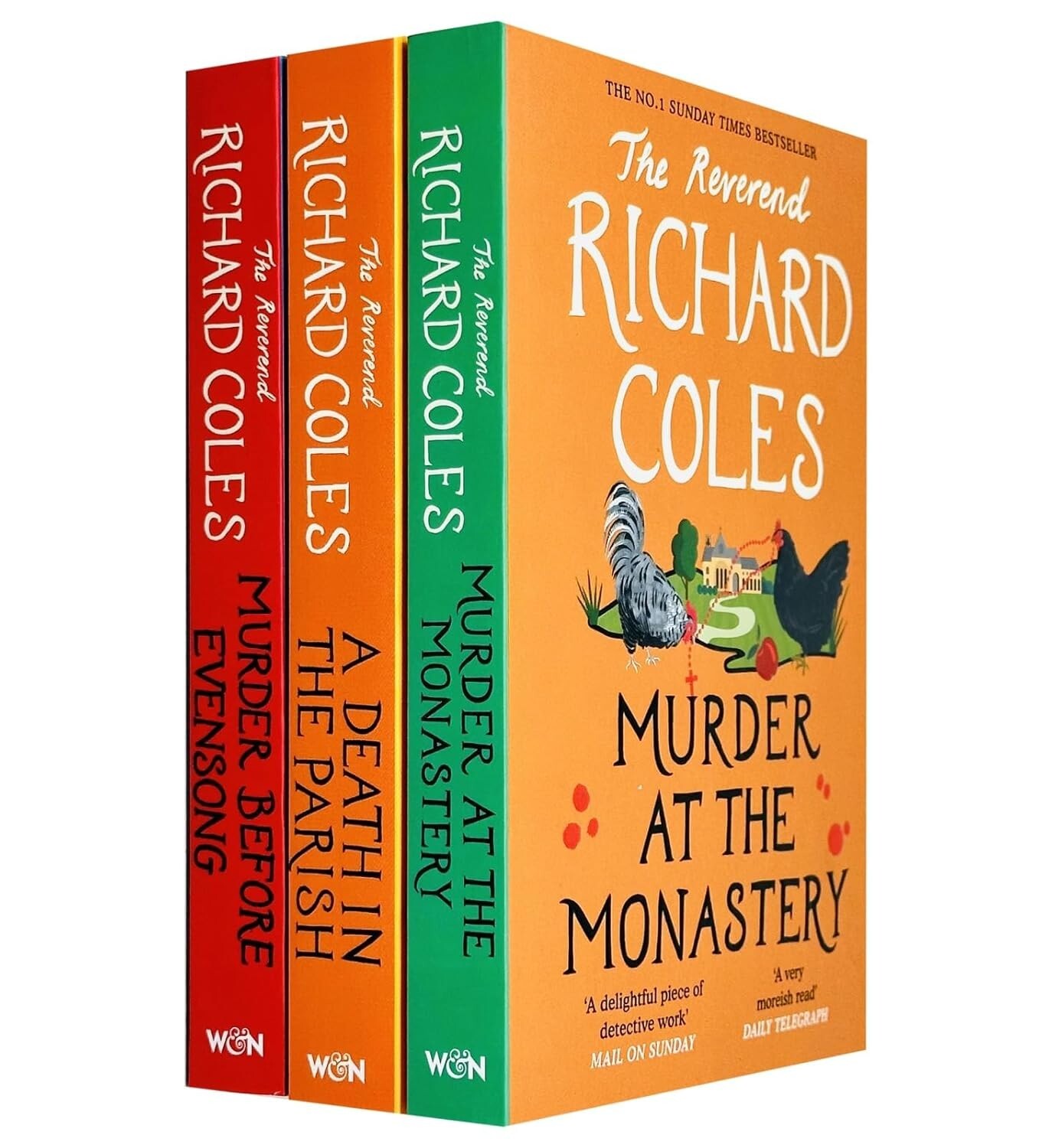 Canon Clement Mysteries By Reverend Richard Coles 3 Books Collection Set Murder