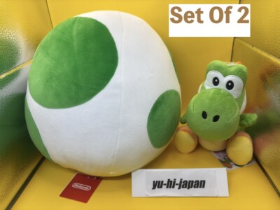 Nintendo Official Store Super Mario Yoshi Plush (S) & Egg Cushion