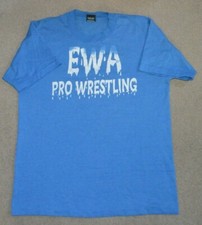 Vtg EWA Pro Wrestling Shirt XL Eastern Wrestling Alliance 1980s Single Stitch L