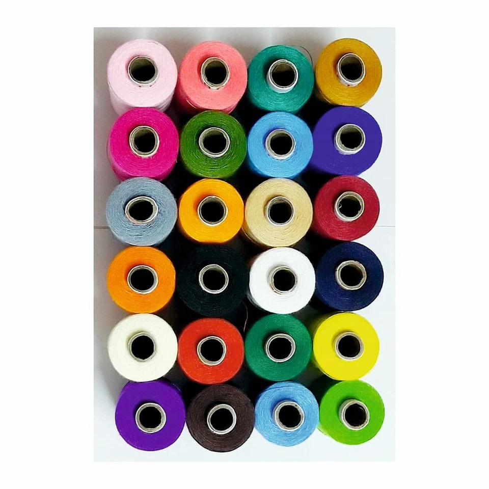 Polyester Sewing Threads Spools for Machine & Hand Stitching Tailoring 24Pcs - Image 2 of 4