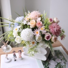 Simulation Roses Flowers Bouquet Home Decor DIY Hat Headdress Sewing Accessories