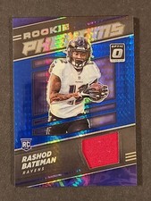 Rashod Bateman Rookie #RP-10 2021 Donruss Optic Rookie Phenoms Blue Hyper Ravens