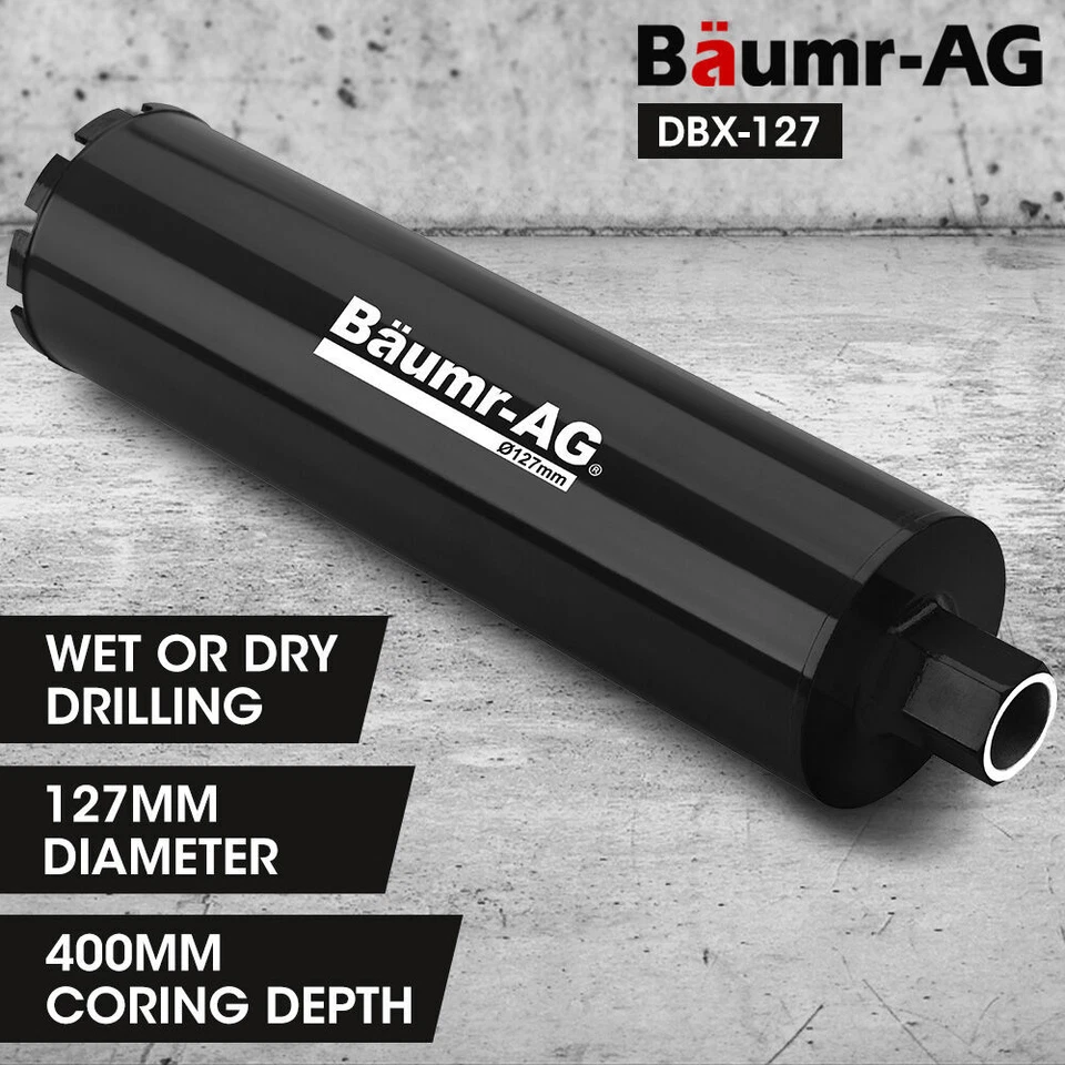 Baumr-AG Diamond Core Drill Bit 127mm Concrete Wet Dry Tile Stone Brick Marble