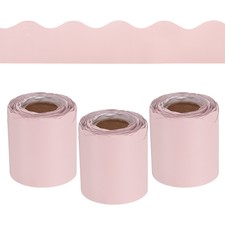 3 Roll Bulletin Board Border 98.4 Feet Scallo...