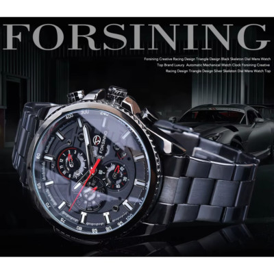 Edelstahl Herren Uhr Automatikuhr   Luxus Militäruhr & Sportuhr Mechanische Uhr