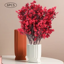 Artificial Flowers 6 Bundle European Fake Silk Plants Wedding Party DIY Decor