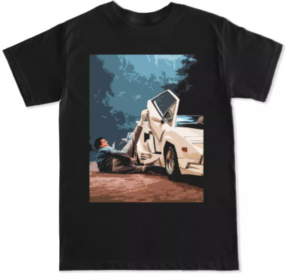 LEOGHINI WALL STREET WOLF MOVIE FILM CLASSIC SCORCESE STOCK FUNNY MENS T SHIRT
