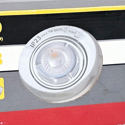 Diall Tilting Downlights Fire Rated Brushed Chrome x3 Non Dimmer 50W Warm White - Picture 4 of 24