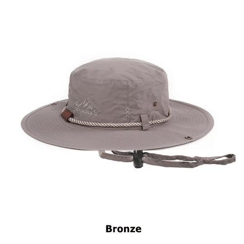 Bucket Hat Bush walking Fishing Outdoor Summer Hat Wide Brim Strap-Uni Sex 58cm - Picture 10 of 10