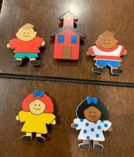 Button Covers -School Theme Set of 5