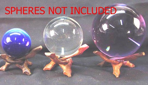 BUTW (12) 4" esfera cobra tallada huevos soportes lapidarios - Imagen 2 de 2
