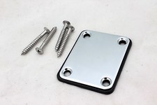 Neck Plate w/ Screws - Chrome - ships from US