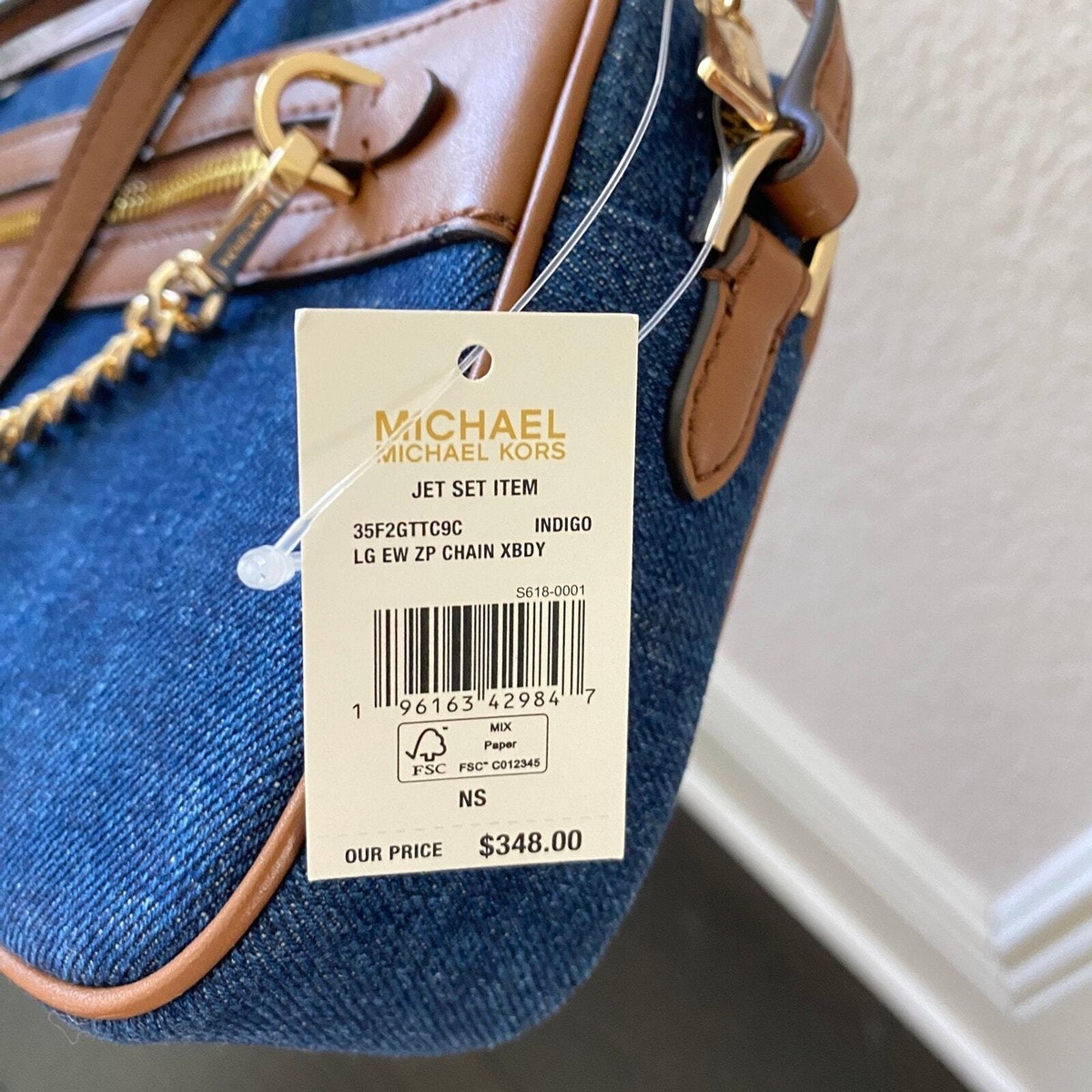 MICHAEL KORS★JET SET ITEM LG EW CHAIN XBODY*デニム系 MICHAEL KORS JET SET ITEM LG EW CHAIN XBODY In Indigo | eBay