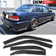 Fits 90-93 Honda Accord Sedan Acrylic Slim Style Window Visors Rain Guards 4pc