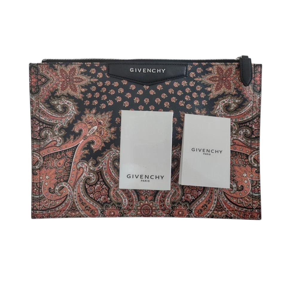 Auténtico bolso de mano Givenchy Antigona de cuero - Paisley Saffiano con cremallera Foto 3 de 4